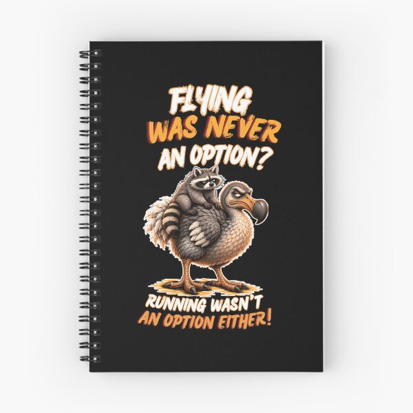 Item preview, Raccoon riding dodo. Flying Was Never an Option? Running Wasn't an Option Either! designed and sold by Creative-Sanc.