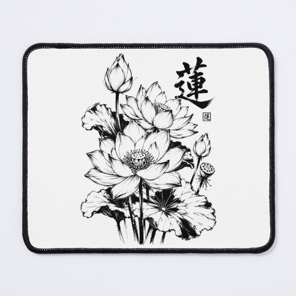 Item preview, Japanese Lotus Flower Ink Composition designed and sold by bapupa.
