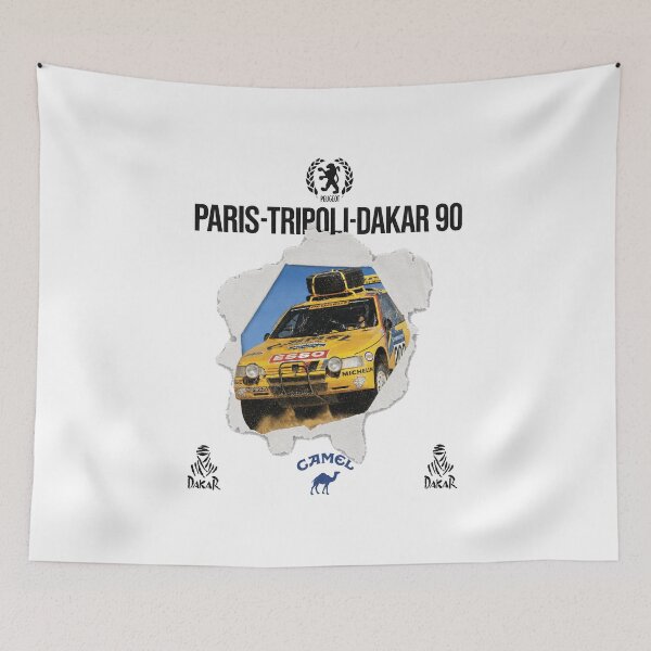 Item preview, 1990 Desert Rally Car Vintage Graphic designed and sold by ToonEra.