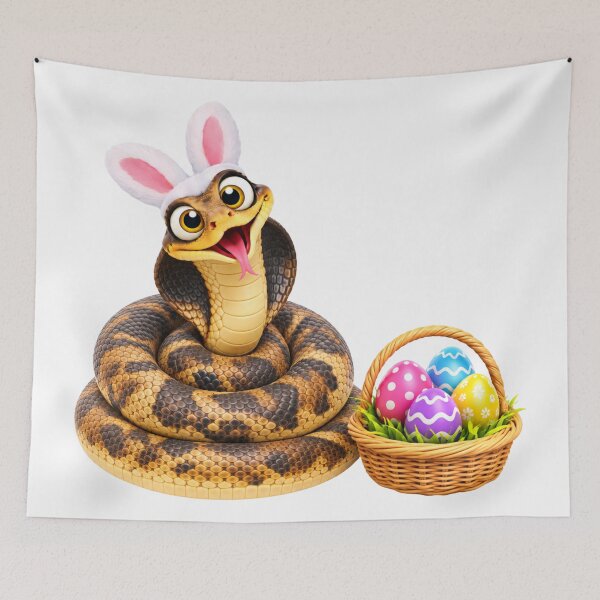 Item preview, Cheerful King Cobra Easter designed and sold by Sillytoe.