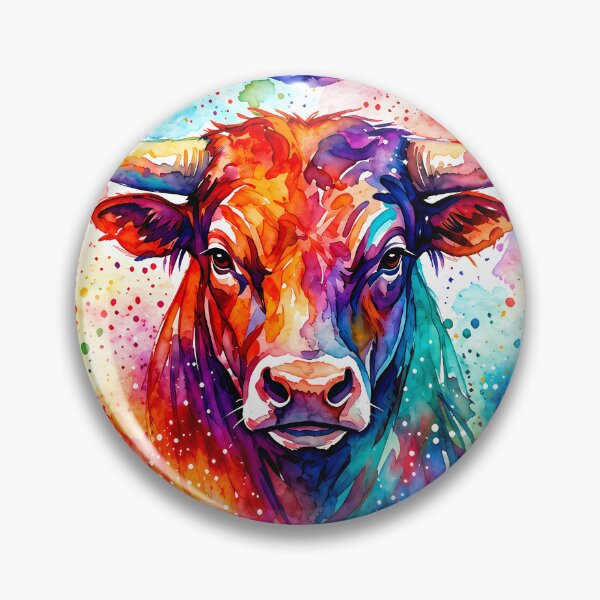 Item preview, Vibrant Watercolor Taurus Zodiac Art designed and sold by Clavivs.