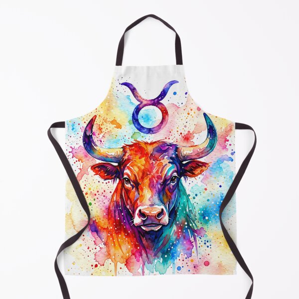 Item preview, Vibrant Watercolor Taurus Zodiac Art designed and sold by Clavivs.