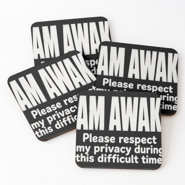 Item preview, I Am Awake Funny Privacy Saying Illustration designed and sold by Fibi-studio.