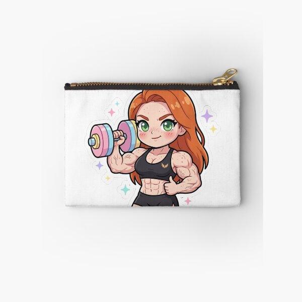 Item preview, Cute Gym Girl Lifting Dumbbell designed and sold by GymFamStore.