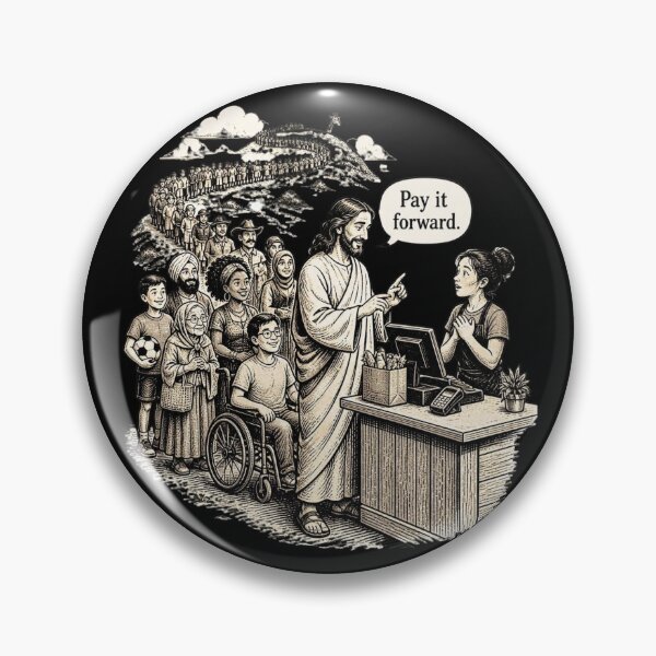 Item preview, Jesus Says Pay It Forward – Funny Christian Kindness Design designed and sold by DoNotBeAfraid.