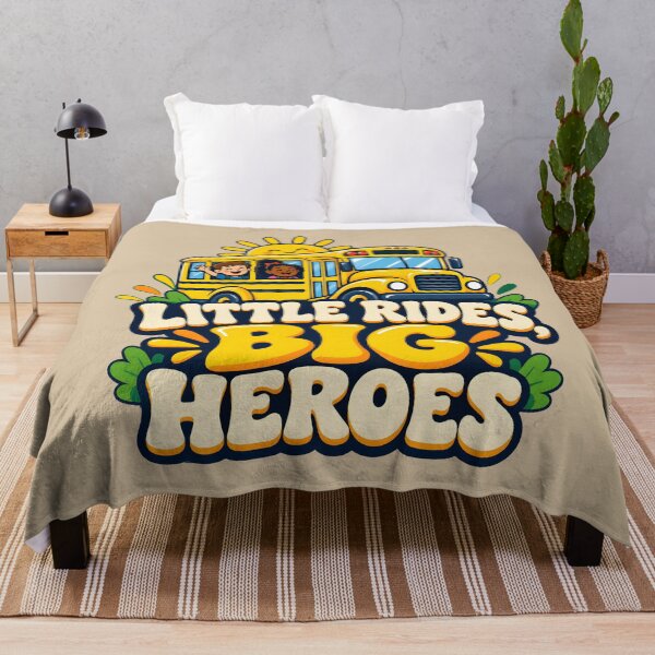 Item preview, Little Rides, Big Heroes — School Bus Safety Week designed and sold by VioVibe.