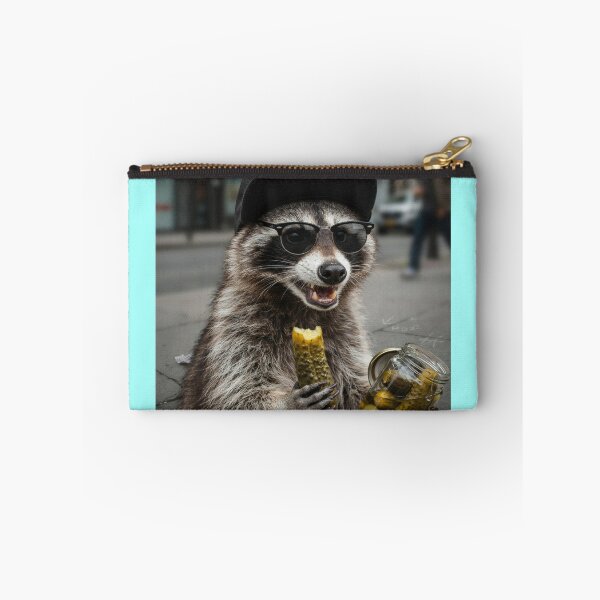 Item preview, Cool Raccoon Eating Pickles designed and sold by Tiny Rage Crea.