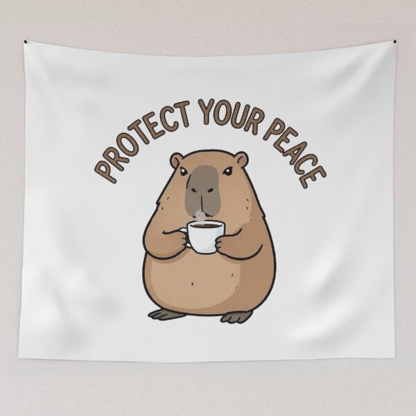 Item preview, Protect Your Peace - Capybara designed and sold by The best online style shop.