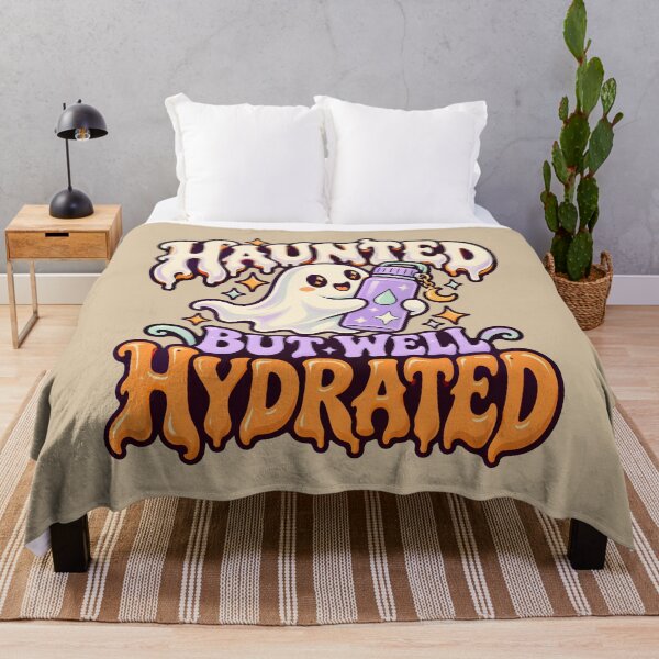 Item preview, Haunted but Well Hydrated — Funny Ghost Halloween Design designed and sold by VioVibe.