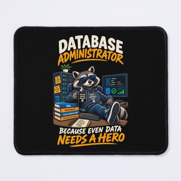 Item preview, Database Administrator – Because Even Data Needs a Hero designed and sold by SidTastic .