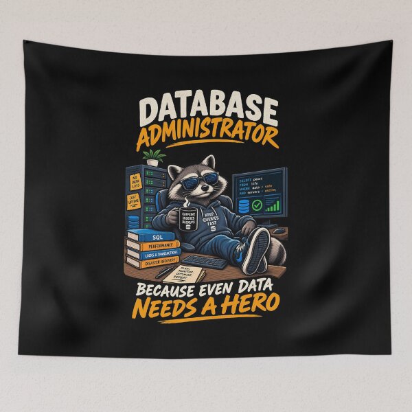 Item preview, Database Administrator – Because Even Data Needs a Hero designed and sold by SidTastic .
