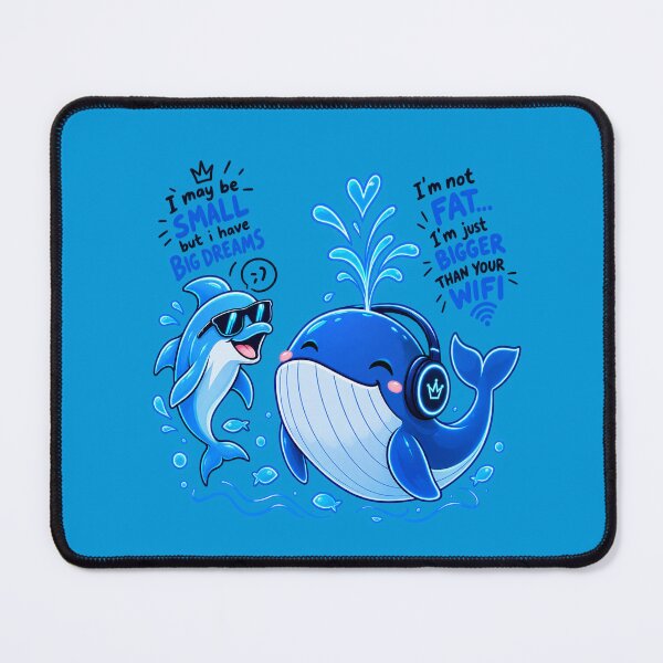 Item preview, Big Mood Blue Whale Funny Ocean Cartoon designed and sold by 9ns-spo.