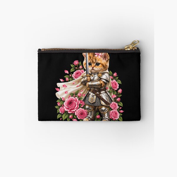 Item preview, Cat Knight With Roses Cute Kitten designed and sold by dexlawpie.