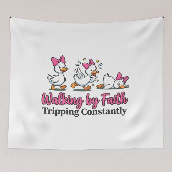 Item preview, Walking By Faith Tripping Constantly designed and sold by dudelinart.