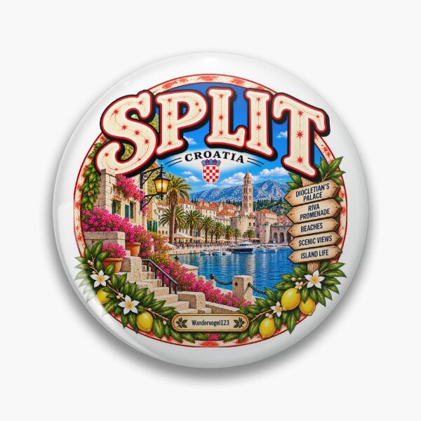 Item preview, Split Croatia – Diocletian's Palace, Riva Promenade & Adriatic Coast designed and sold by Wandervogel123.