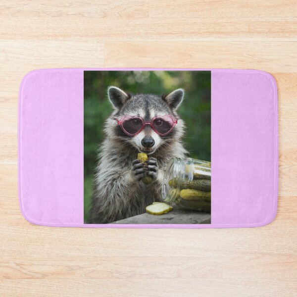 Item preview, Funny Raccoon Eating Pickles designed and sold by Tiny Rage Crea.