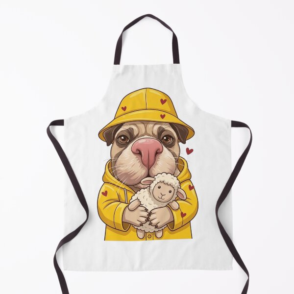 Item preview, Safe and Dry--Cute Pug & Lamb designed and sold by Angel & Mortimer .