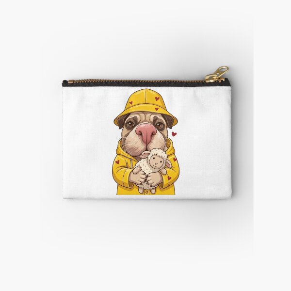 Item preview, Safe and Dry--Cute Pug & Lamb designed and sold by Angel & Mortimer .