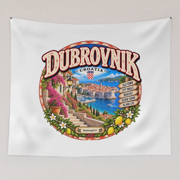 Item preview, Dubrovnik Croatia – Historic Old Town, City Walls & Adriatic Coast designed and sold by Wandervogel123.
