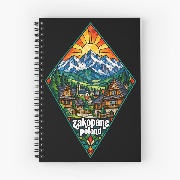 Item preview, Zakopane Tatry Mountains Poland Travel Stained Glass Art designed and sold by TomFrontierArt.
