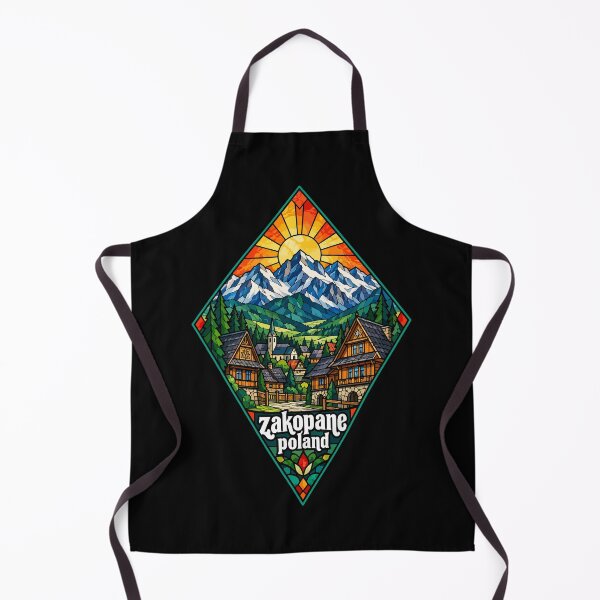 Item preview, Zakopane Tatry Mountains Poland Travel Stained Glass Art designed and sold by TomFrontierArt.