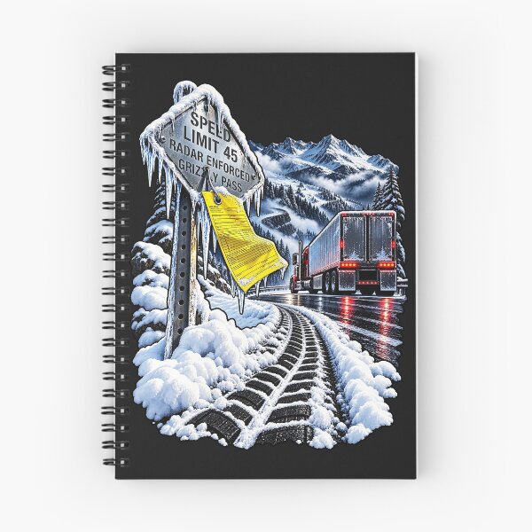 Item preview, Speed Limit Trucker & Snowy Mountain Pass designed and sold by NomadForge.