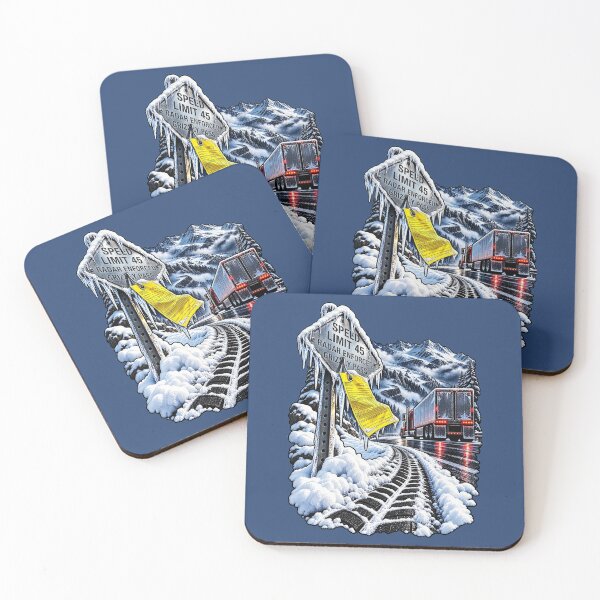 Item preview, Speed Limit Trucker & Snowy Mountain Pass designed and sold by NomadForge.