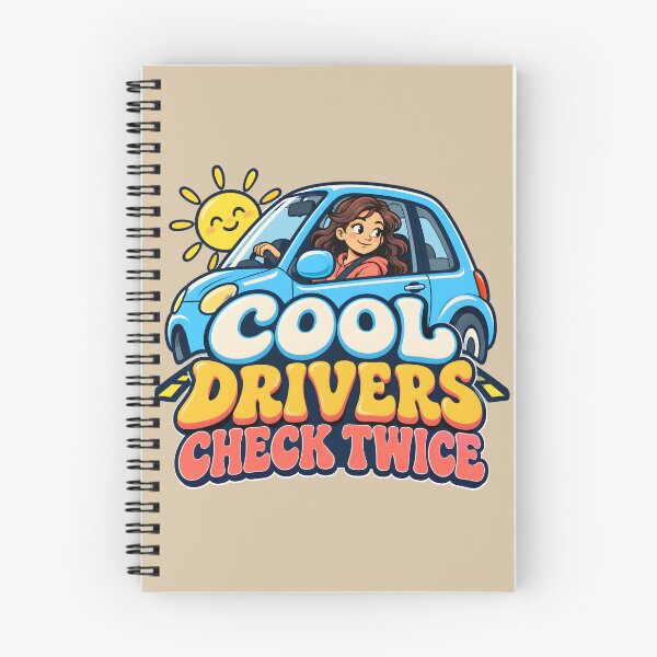 Item preview, Cool Drivers Check Twice — Teen Driver Safety Design designed and sold by VioVibe.