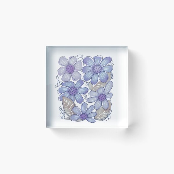 Item preview, Lilac Flowers Watercolor Doodle designed and sold by MeadowsAndInk.
