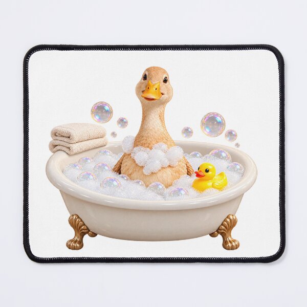 Item preview, Relaxing Runner Duck Bathtub designed and sold by Sillytoe.