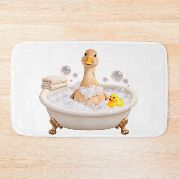 Item preview, Relaxing Runner Duck Bathtub designed and sold by Sillytoe.