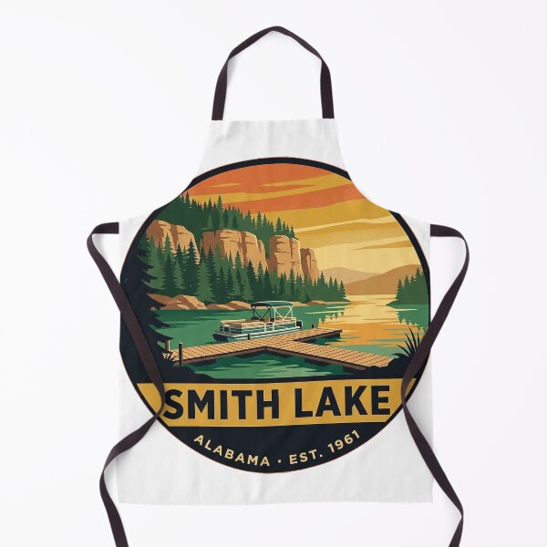 Item preview, Smith Lake Alabama Boat Dock Vintage Badge Sticker designed and sold by DetourDgn.