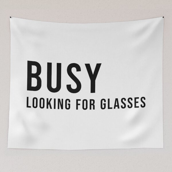 Item preview, BUSY LOOKING FOR GLASSES, Unique designed and sold by villacreativa.