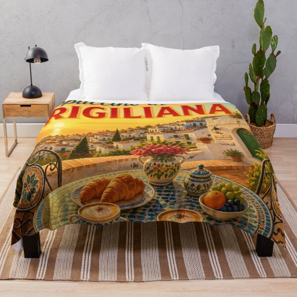 Item preview, Cappuccino in Frigiliana Spain – Vintage Travel Poster designed and sold by LSVart.