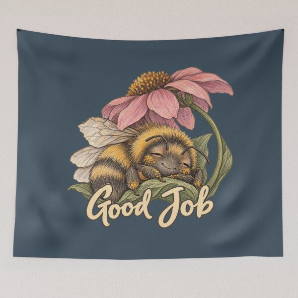 Item preview, Good Job: Resting Bumblebee designed and sold by ChirpInc.