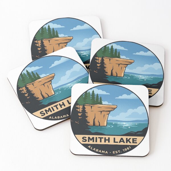 Item preview, Smith Lake Alabama Jumping Rock Vintage Badge Sticker designed and sold by DetourDgn.