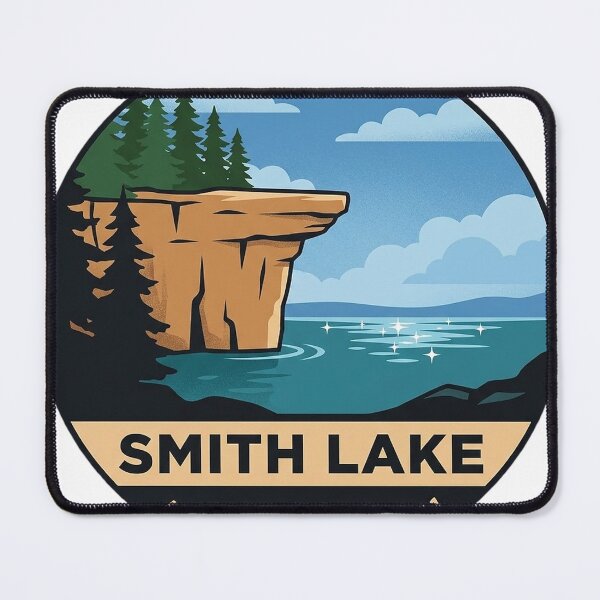 Item preview, Smith Lake Alabama Jumping Rock Vintage Badge Sticker designed and sold by DetourDgn.
