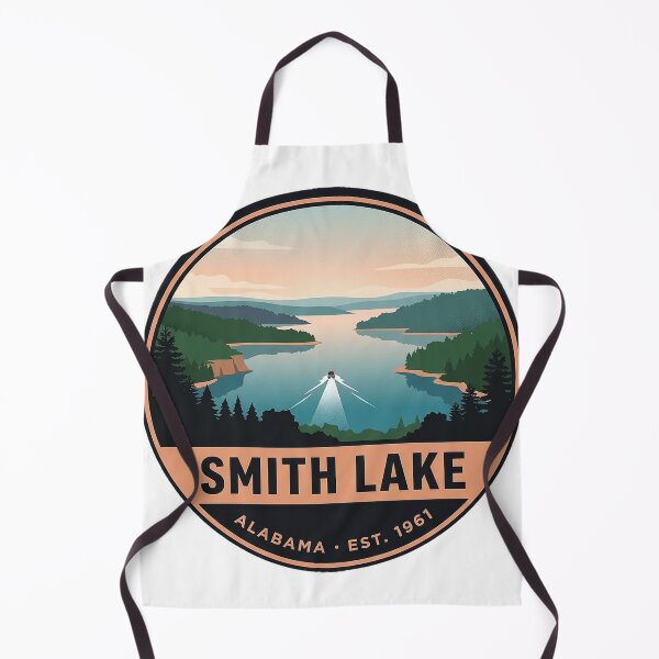 Item preview, Smith Lake Alabama Lake Panorama Vintage Badge Sticker designed and sold by DetourDgn.