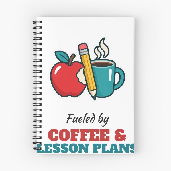 Item preview, Fueled by Coffee and Lesson Plans – Teacher Humor designed and sold by PunktLE.