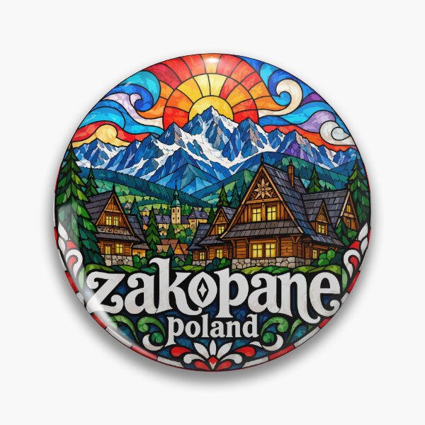 Item preview, Zakopane Poland Travel Stained Glass designed and sold by TomFrontierArt.