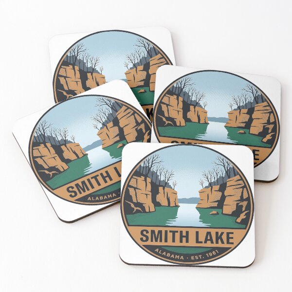 Item preview, Smith Lake Alabama Winter Bluffs Vintage Badge Sticker designed and sold by DetourDgn.