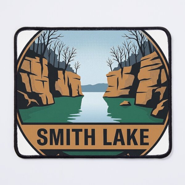 Item preview, Smith Lake Alabama Winter Bluffs Vintage Badge Sticker designed and sold by DetourDgn.