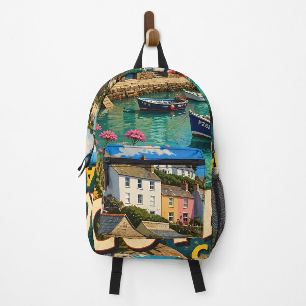 Item preview, Coverack Cornwall – Vintage Fishing Harbour Travel Poster designed and sold by LSVart.