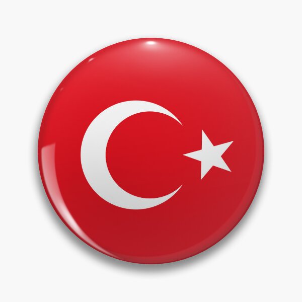 Item preview, Turkey Circle Flag TR designed and sold by shitpostee.