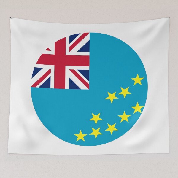 Item preview, Tuvalu Circle Flag TV designed and sold by shitpostee.