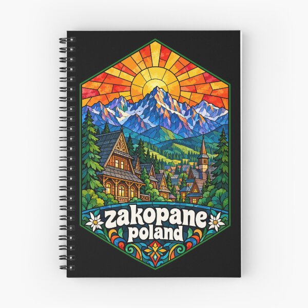 Item preview, Zakopane Tatry Mountains Poland Stained Glass Art designed and sold by TomFrontierArt.