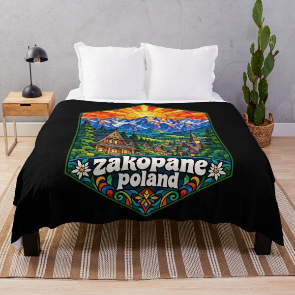 Item preview, Zakopane Tatry Mountains Poland Stained Glass Art designed and sold by TomFrontierArt.