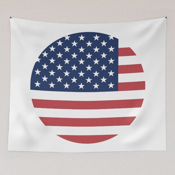 Item preview, USA Circle Flag US designed and sold by shitpostee.