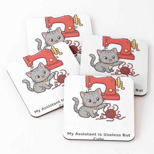 Item preview, Funny Sewing Cat Shirt — My Assistant Is Useless But Cute designed and sold by TMS-Studio.
