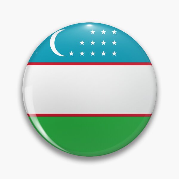 Item preview, Uzbekistan Circle Flag UZ designed and sold by shitpostee.